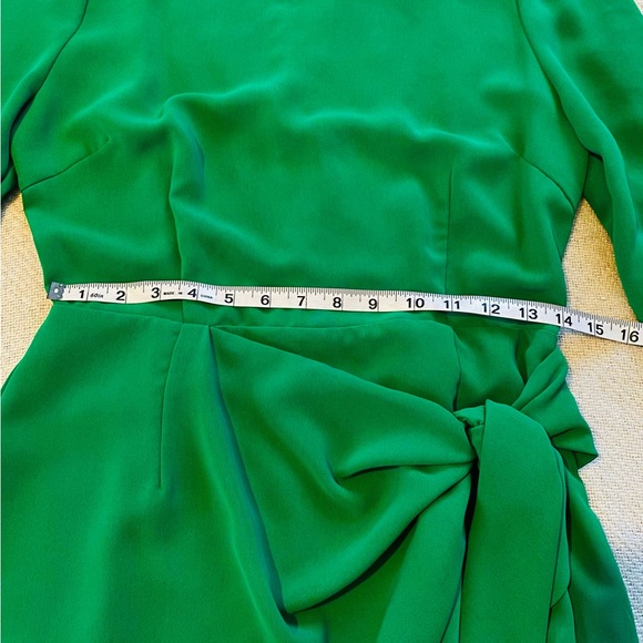 Bright Green Long Sleeve Mini Dress - Picture 3 of 9